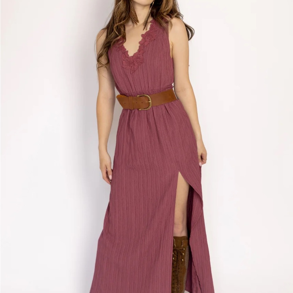 ZOIE DRESS IN RAISIN